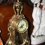 heavy brass clock (battery operated)(in working order) Image 3