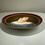 Antique KPM Berlin Hand-Painted Cabinet Plate. Portrait of a Baroque Beauty, 19th Century Image 7