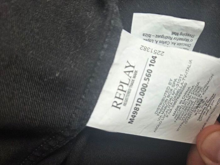 Mens Replay denim shirt