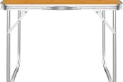 Products Utility Folding Table - Portable Foldable Table for Camping, Party &amp; Picnic - Lightweight Small Folding Table - Sturdy Outdoor Patio Furniture with Aluminium Frame (FREE POSTAGE)