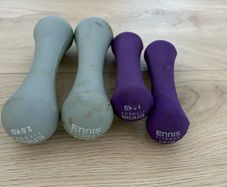 1kg & 2kg rubber weights