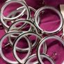 Large Amount  Of Chrome & Bronze gold  Antique  Curtin pole rings. Large amount Image 8