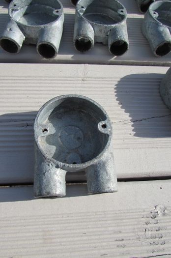 2 Way 20mm U Conduit Galvanised Box x 17