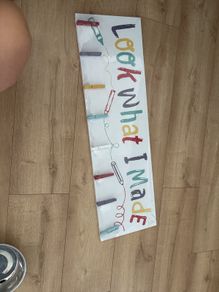 'Look what I made' hanger