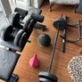 weight bench weights medicine ball pull up bar Image 2