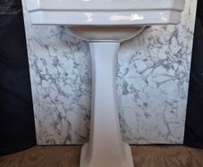 Two Burlington basins with full pedestal