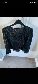 Zara Black Sequenced Top