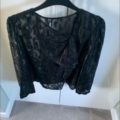 Zara Black Sequenced Top