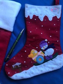 Cute Baby Born Christmas stocking