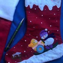Cute Baby Born Christmas stocking