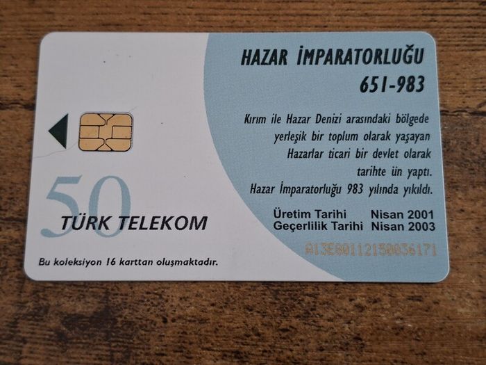Turkey Telephone Card 50 Units, "Uygur Devleti", used - free standard postage