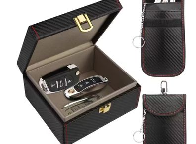 New car must have Faraday Box And Two Faraday Bags, a Carbon Fiber Signal Interceptor