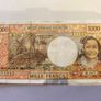 Banknote 1000 Francs Tahiti Polynesia Caledonia French Overseas Territories Image 2