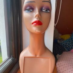 Two wig styling mannequin heads
