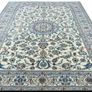 Nain Persian Wool and Silk on Coton Carpet 339cm x 240cm Image 2