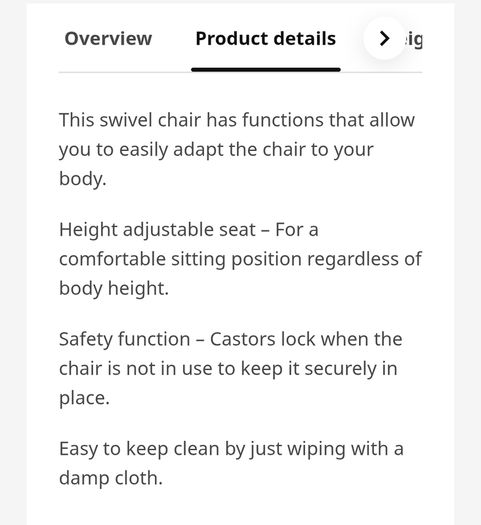 White Swivel Chair