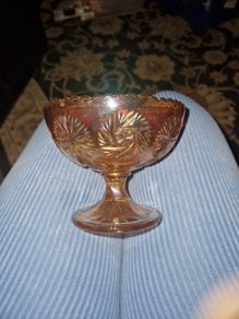 Carnival Glass Vintage Sweet Dish