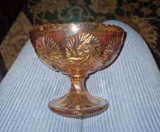 Carnival Glass Vintage Sweet Dish