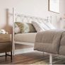 Double Metal Bed Frame 135 x 190 cm with Headboard Image 4