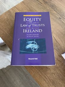 equity and the law of trusts in ireland