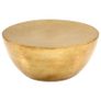 Coffee Table Hammered Aluminium 70x30 cm Brass Image 4