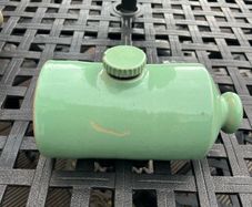 Vintage Green Stoneware Hot Water Bottle