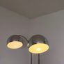 Chrome Arc Over Reach Lamps. Marble base. (Pair) Image 10