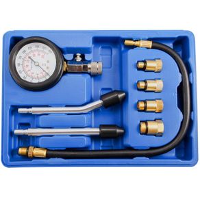 Petrol Engine Compression Tester Kit Fuel Cylinder Pressure Gauge Tool Set for Automotive Motorcycles