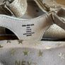 Girls Sparkly Gold Sandals Image 6