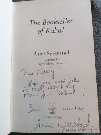 1st Ed signed The Bookseller of Kabul