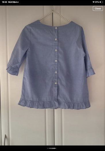 top short sleeve  Lenny b short sleeve T1 button back top