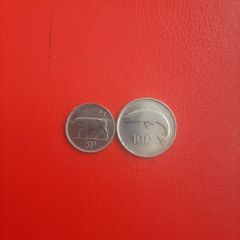 1996 Irish 5p and 10p