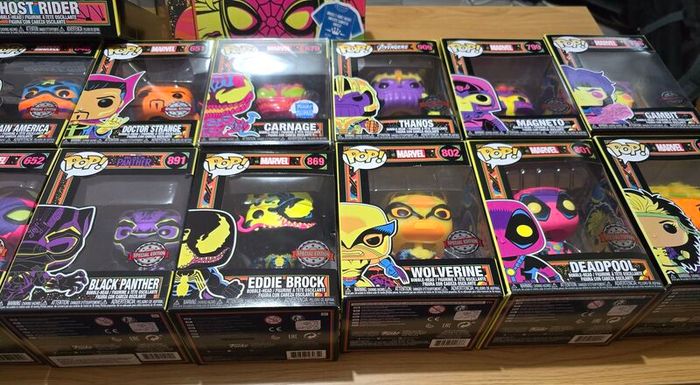 Marvel Funko Blacklights Joblot