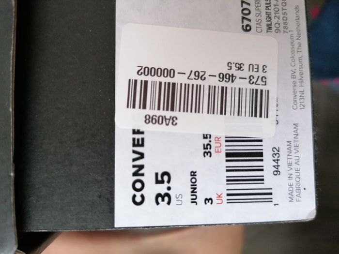brand new girls converse UK 3