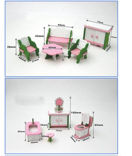 Doll House Wooden Furniture