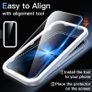 Screen Protector for iPhone 17 6.3-Inch, Tempered Glass Film with Easy Installation Tool, 9H Hardness, Case-Friendly, 3-Pack Image 4