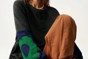 Fab Bohemela Black Sweatshirt Size XL