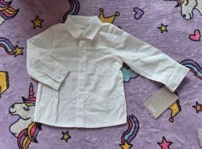 9-12m, With Tags Mamas&Papas White Shirt