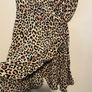 BERSHKA Leopard Frill Wrap Dress Size L! Image 3