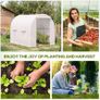 250Lx200Wx200H cm Walk-in Greenhouse-White (FREE SHIPPING) Image 7