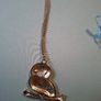Gold tone owl pendant necklace Image 4