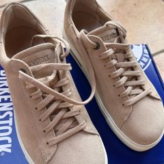 Birkenstock Brand New Bend Low Sandcastle Suede Leather Shoes Size 38