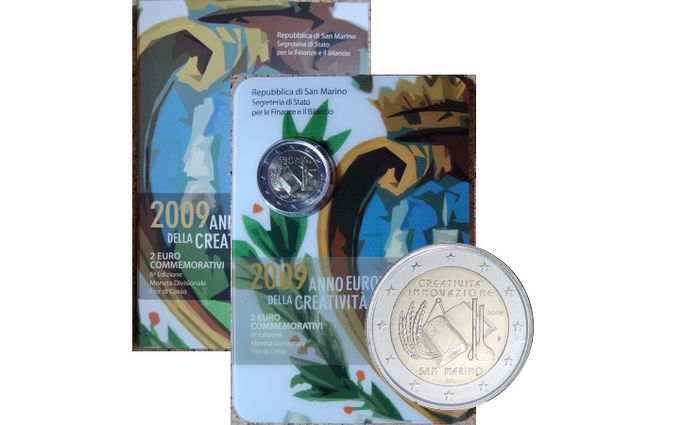 San Marino 2 Euro Brilliant Uncirculated Coin 2009 - Creativity and Innovation - 2 Euro Commemorative Coin