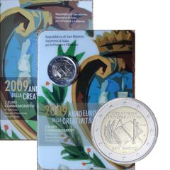 San Marino 2 Euro Brilliant Uncirculated Coin 2009 - Creativity and Innovation - 2 Euro Commemorative Coin
