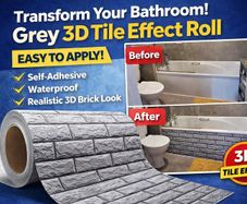 Grey 3D Tile Roll