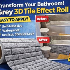 Grey 3D Tile Roll