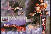 1997 Ireland Dracula Commemorative Stamps Maximum Cards First Day of Issue Cancel with matching stamp.