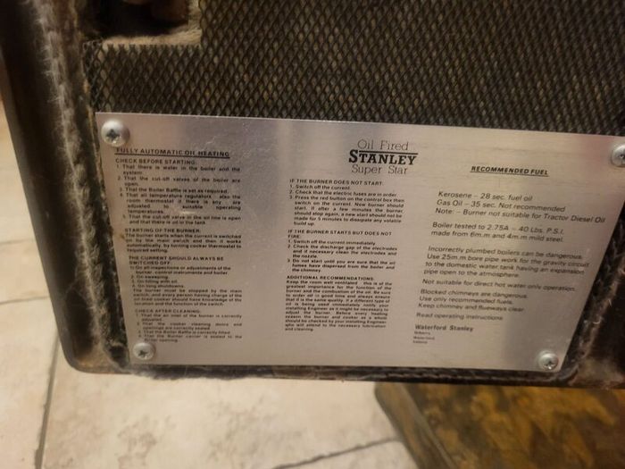 Stanley Oil fired Cooker