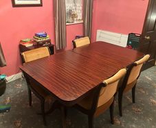 vintage table and chair