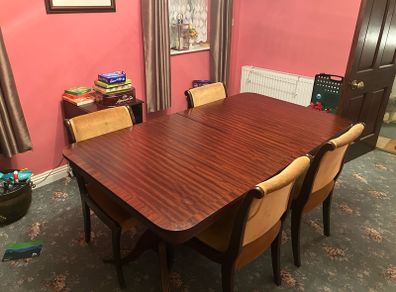 vintage table and chair